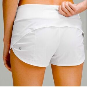 Lululemon Speed Up Shorts Size 8 White